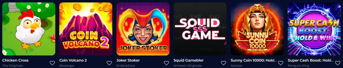 Games and Software Providers