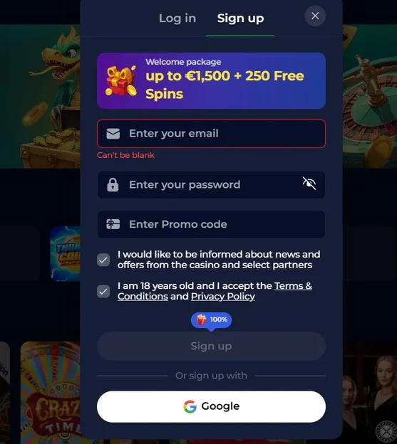 Nine win casino Registration