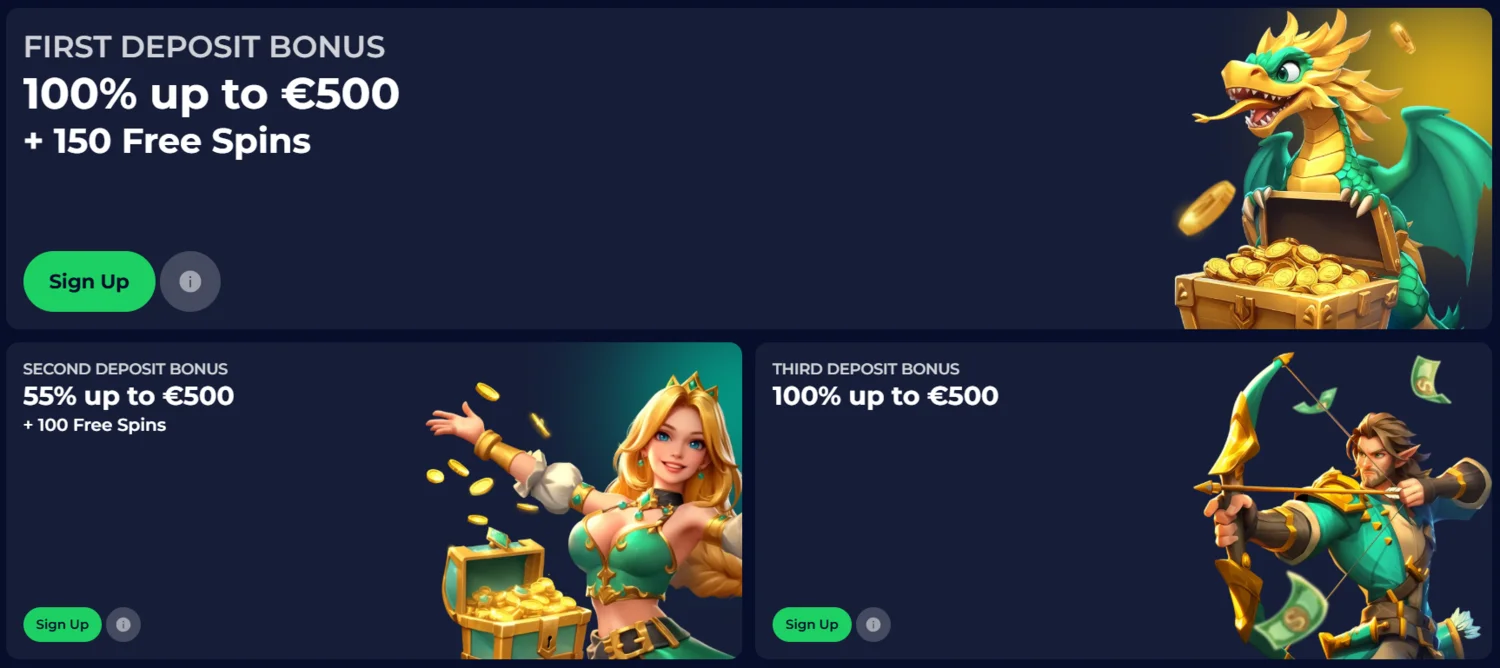 Nine Win Casino Welcome Package
